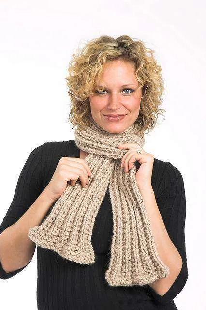 Baby Alpaca Grande Tweed Scarves *Pattern*