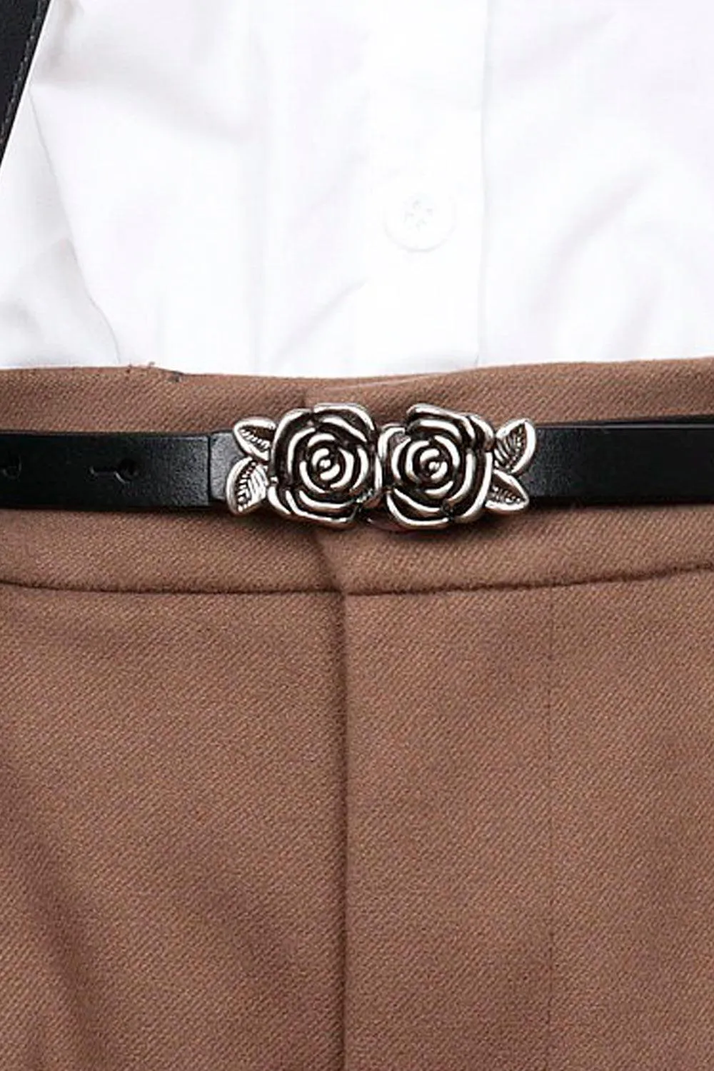 benpaolv Retro Rose Buckle Aesthetic Belt