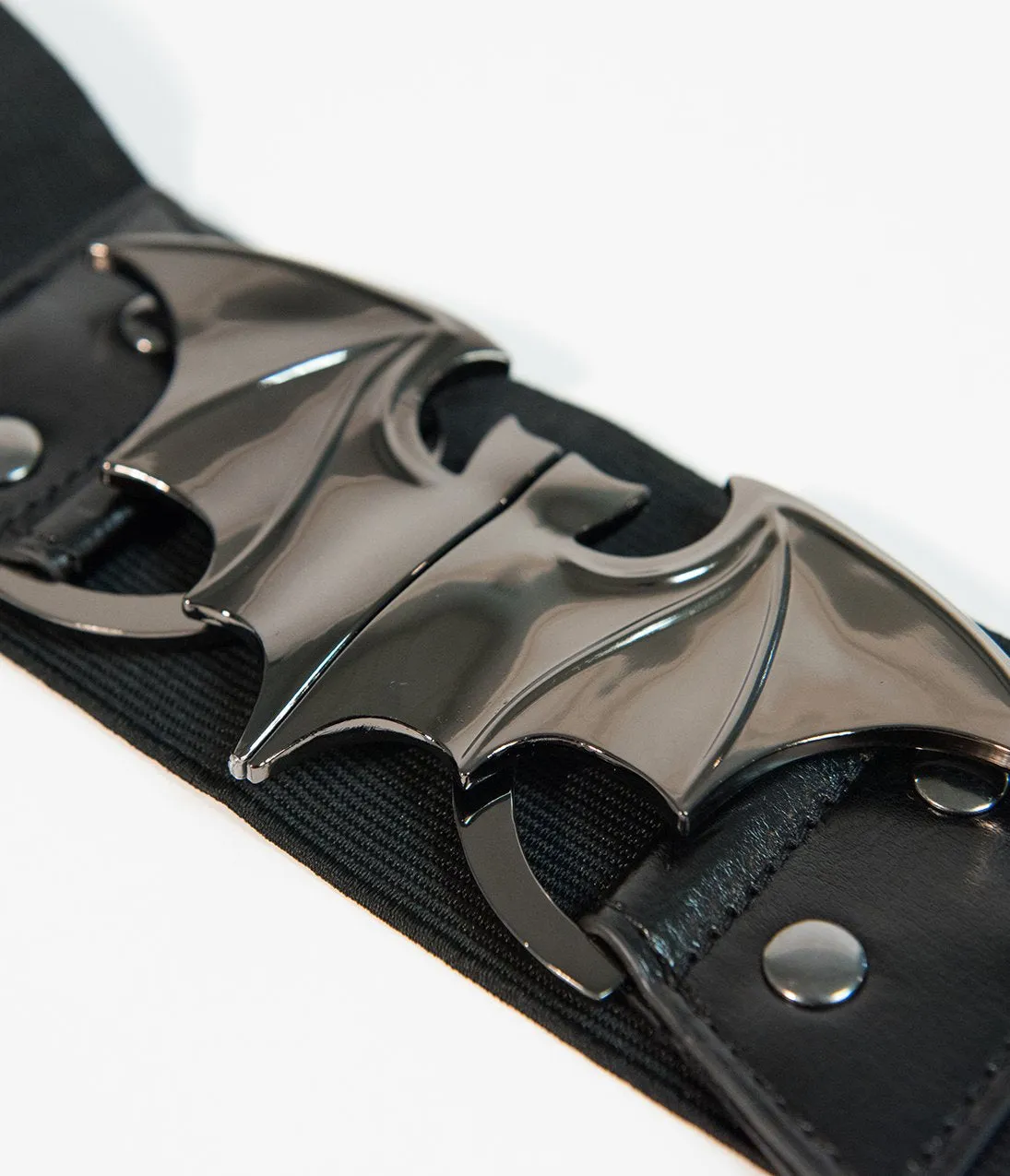 Black Bat Evil Elastic Cinch Belt