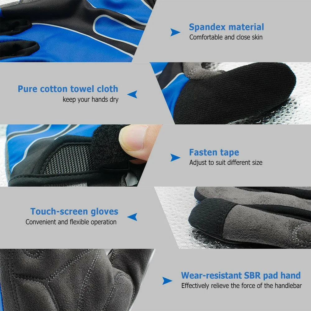 Boodun Full Finger Touchscreen Cycling Gloves