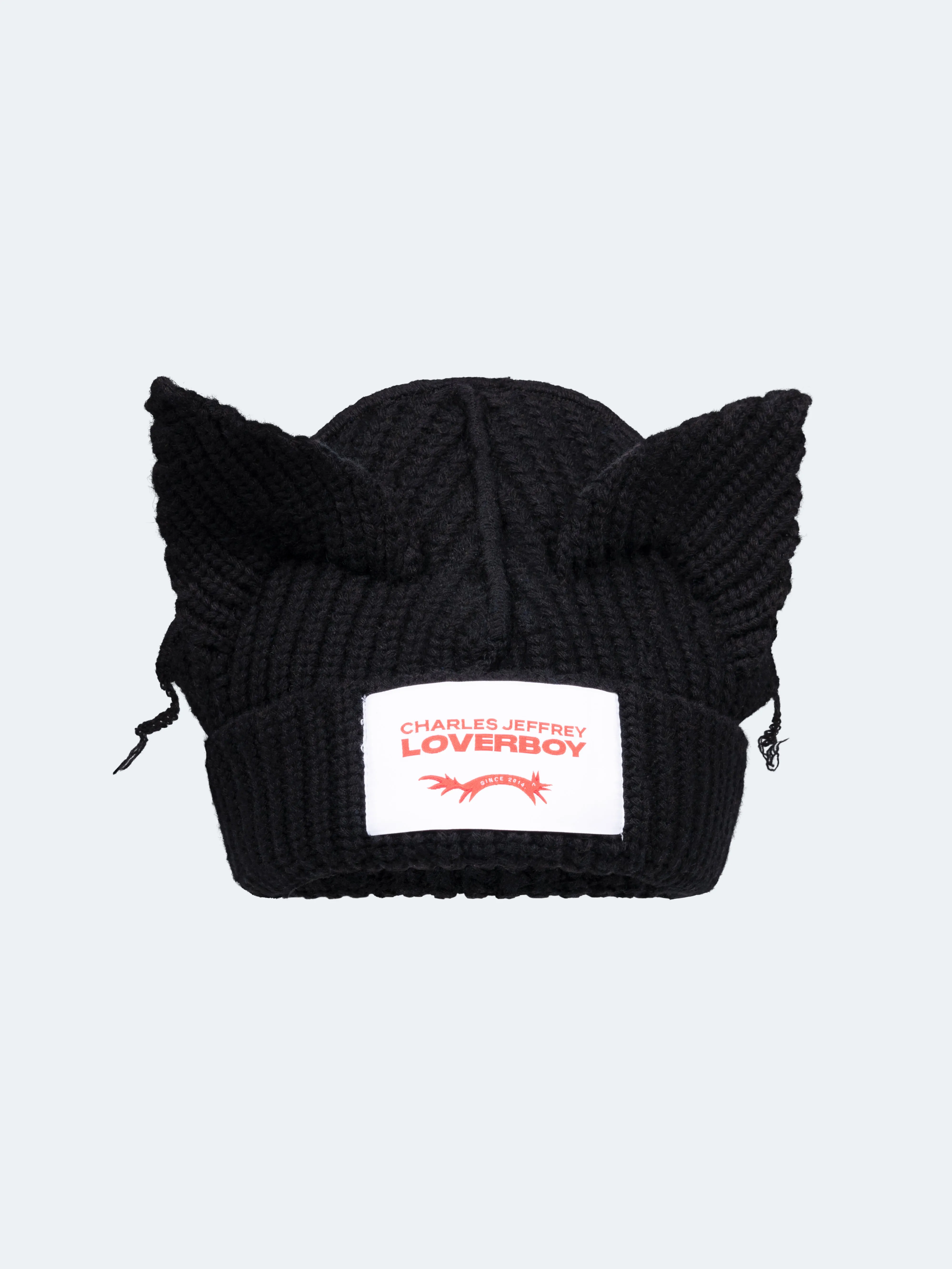 CHARLES JEFFREY LOVERBOY - CHUNKY EARS BEANIE in BLACK