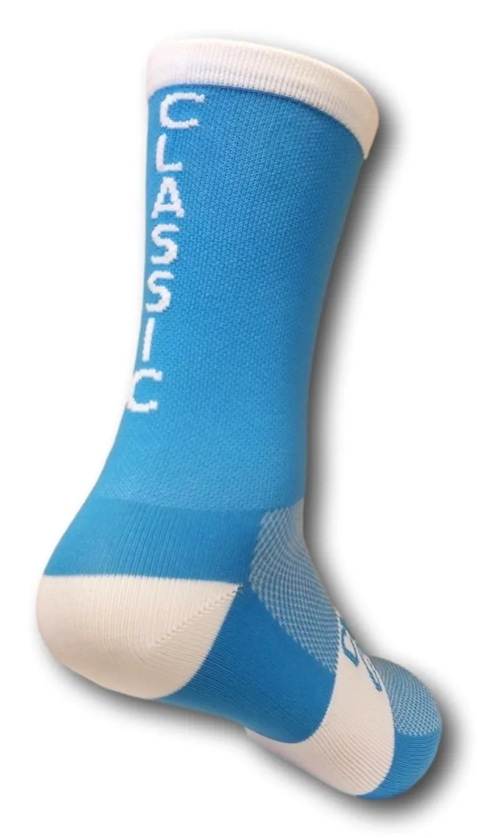 Classic Cycling Equipe Socks - Blue White "Classic"