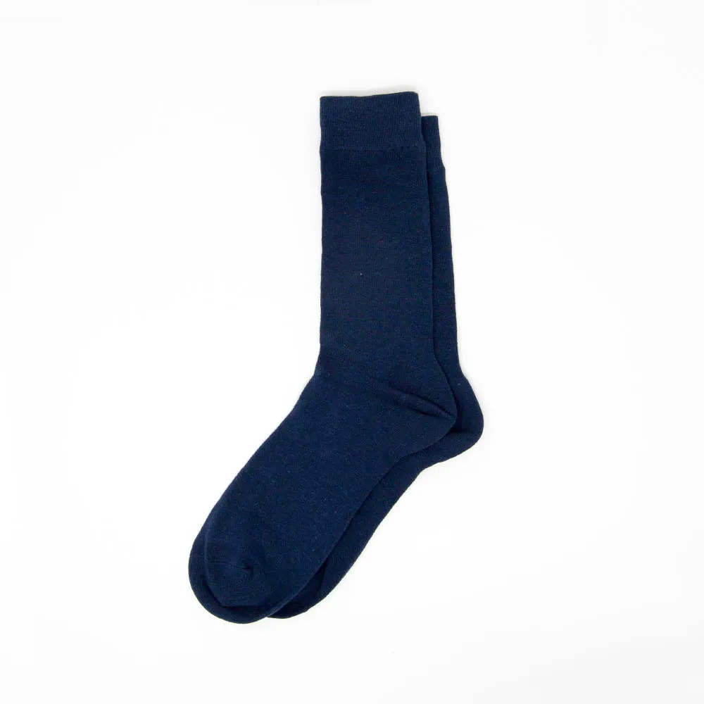 Classic Navy Blue Dress Socks