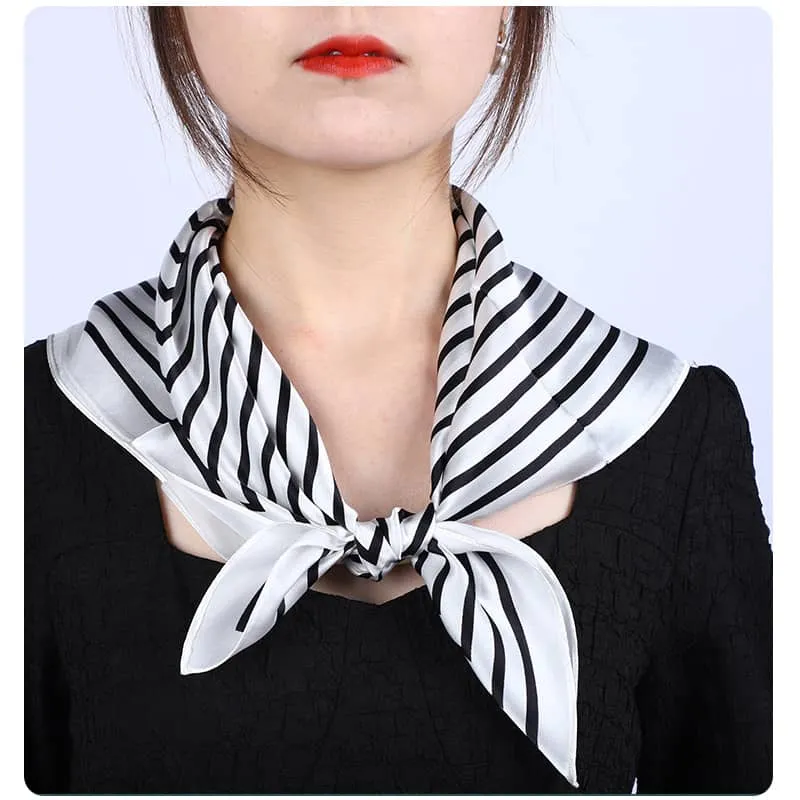 Geometric Silk Scarf - 65cm