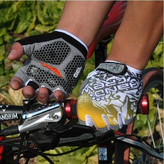 Hot Sale Bike Gloves New Fashion Cycling Bike Bicycle Gel Shockproof Sports Half Finger Glove M-xl 4 Color Options