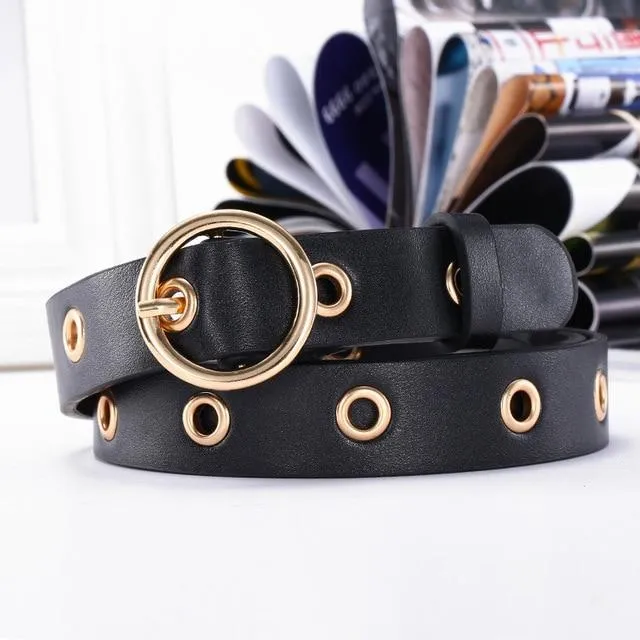 Joanna Round Buckle Retro Belt