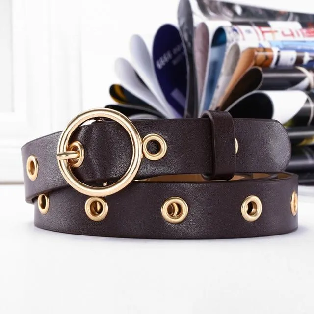 Joanna Round Buckle Retro Belt