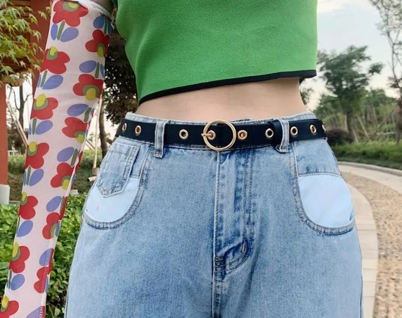 Joanna Round Buckle Retro Belt