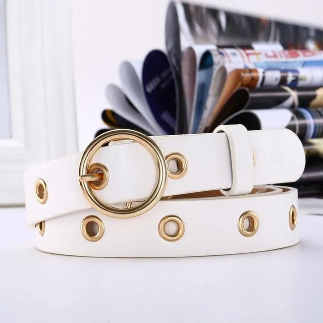 Joanna Round Buckle Retro Belt