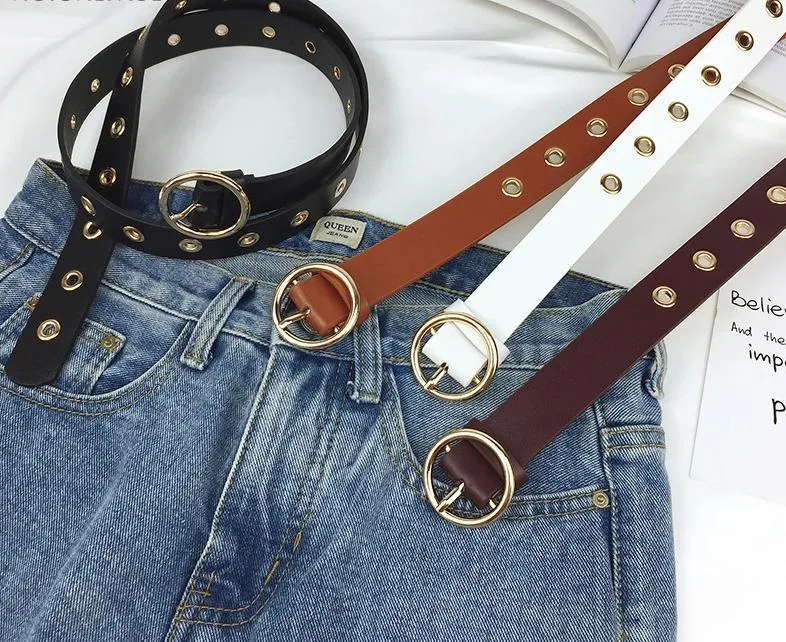 Joanna Round Buckle Retro Belt