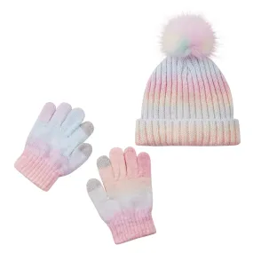 Kids (2-10) Winter Hat & Glove Set | Pink Confetti