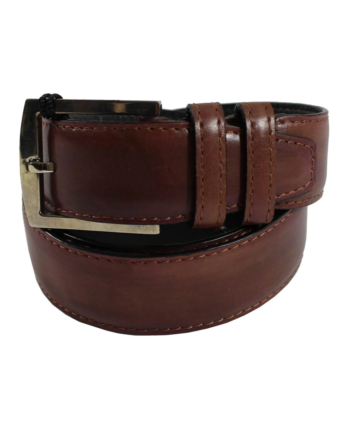 Kiton Belt Brown Smooth Leather 95 / 38