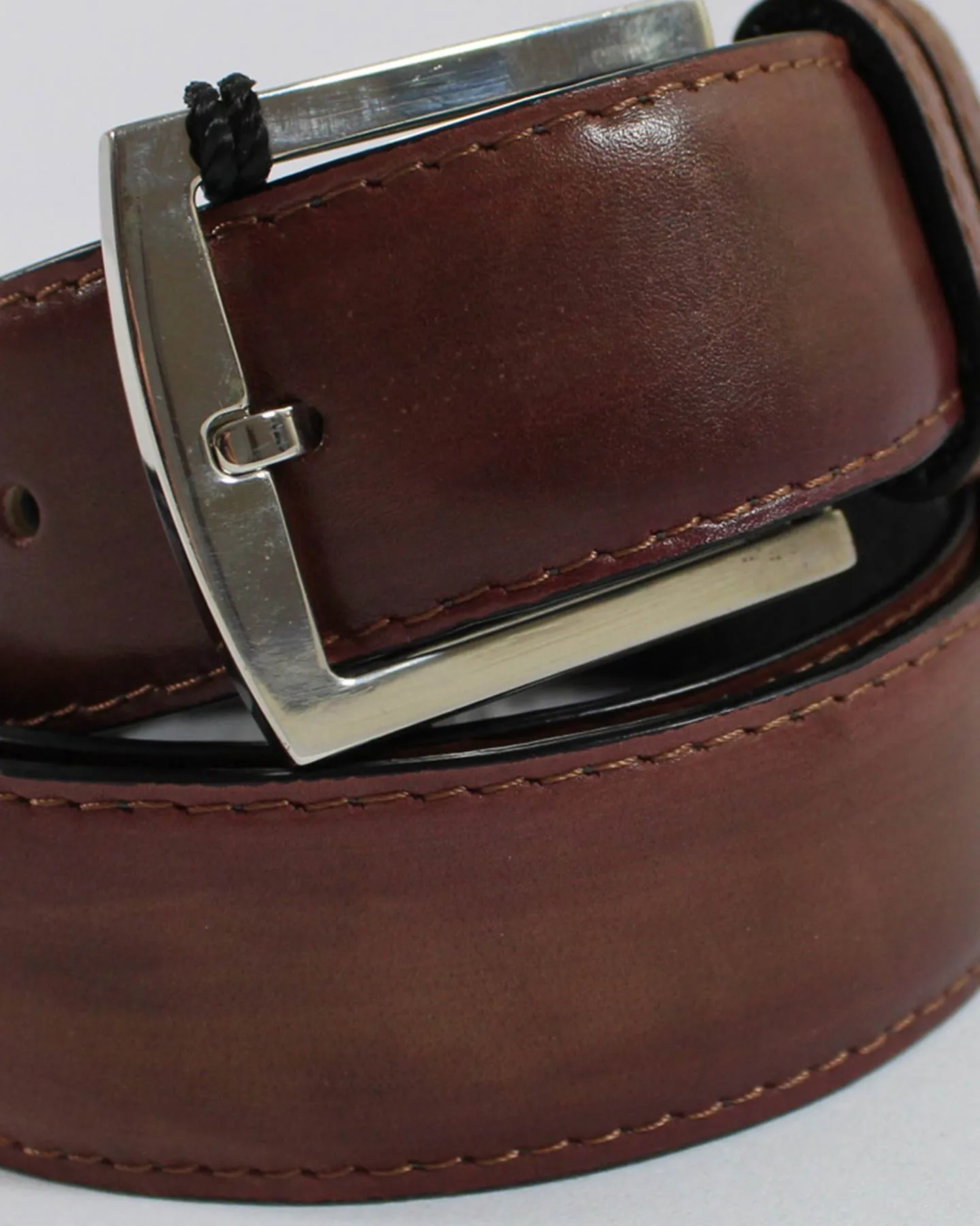 Kiton Belt Brown Smooth Leather 95 / 38