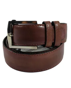 Kiton Belt Brown Smooth Leather 95 / 38