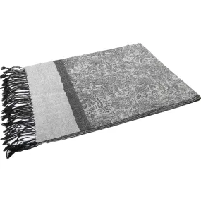 Light Gray Paisley Pashmina Scarves