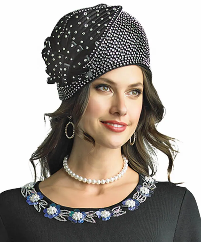 Lily and Taylor Hat H300-Black