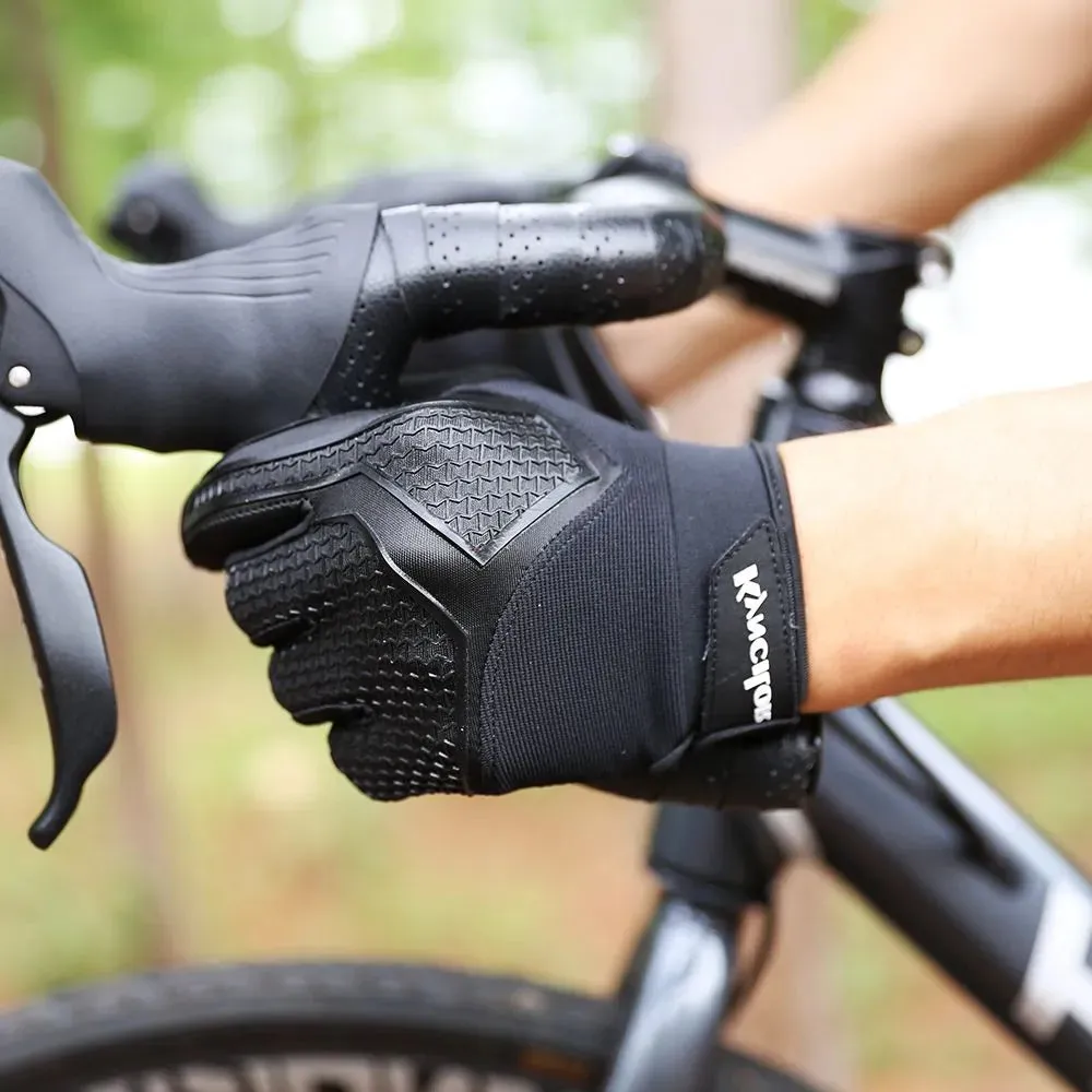 Long Finger Non-Slip Shock-Absorbing Cycling Gloves Spring And Summer Men'S Breathable Sunscreen Touch Screen Riding Gloves