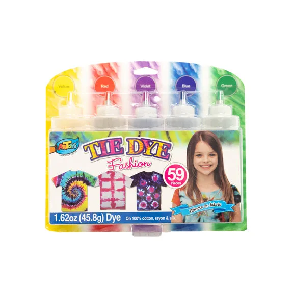 Makr Tie Dye Rainbow Kit, Yellow/Red/Violet/Blue/Green- 5pk