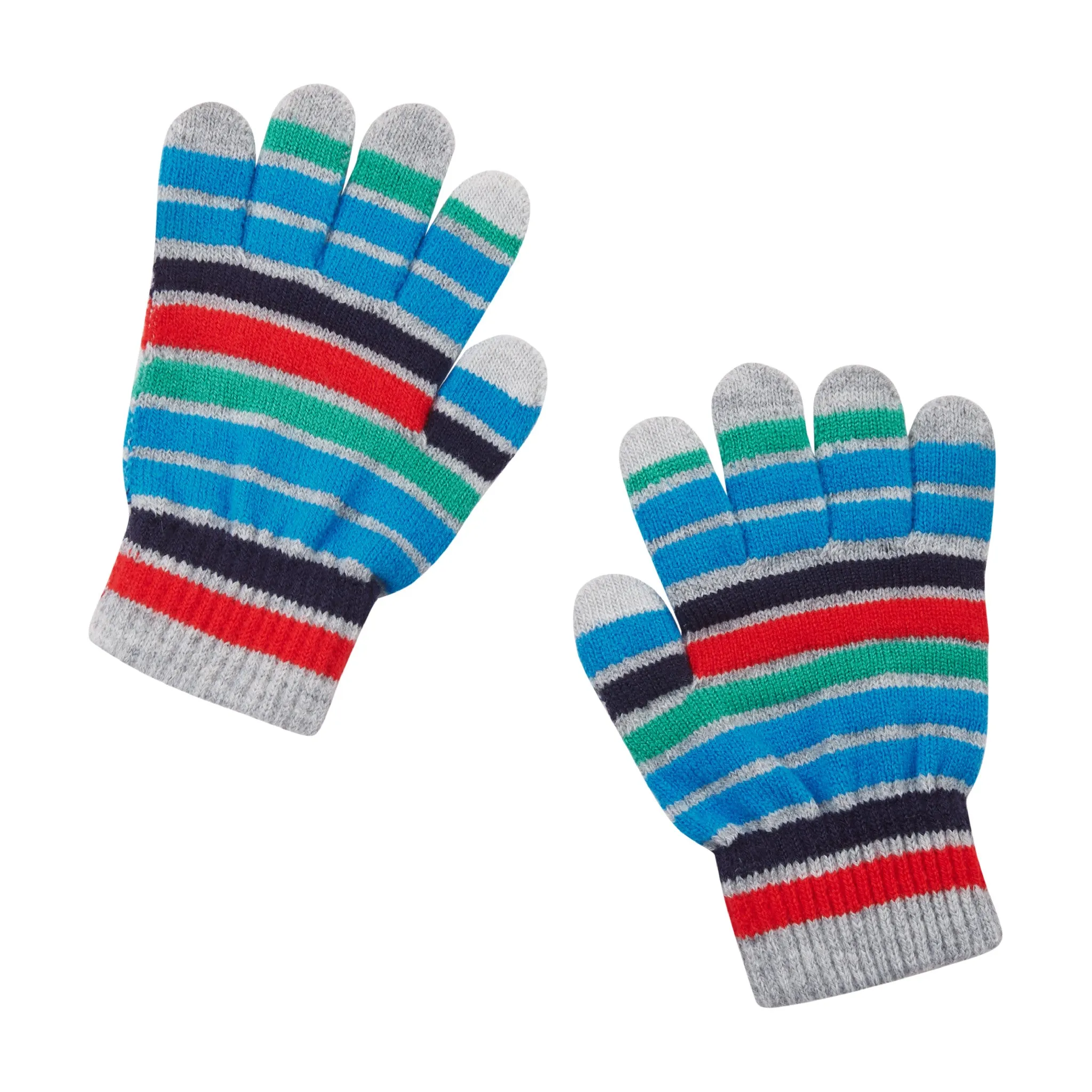 Multi Stripe Winter Hat & Glove Set