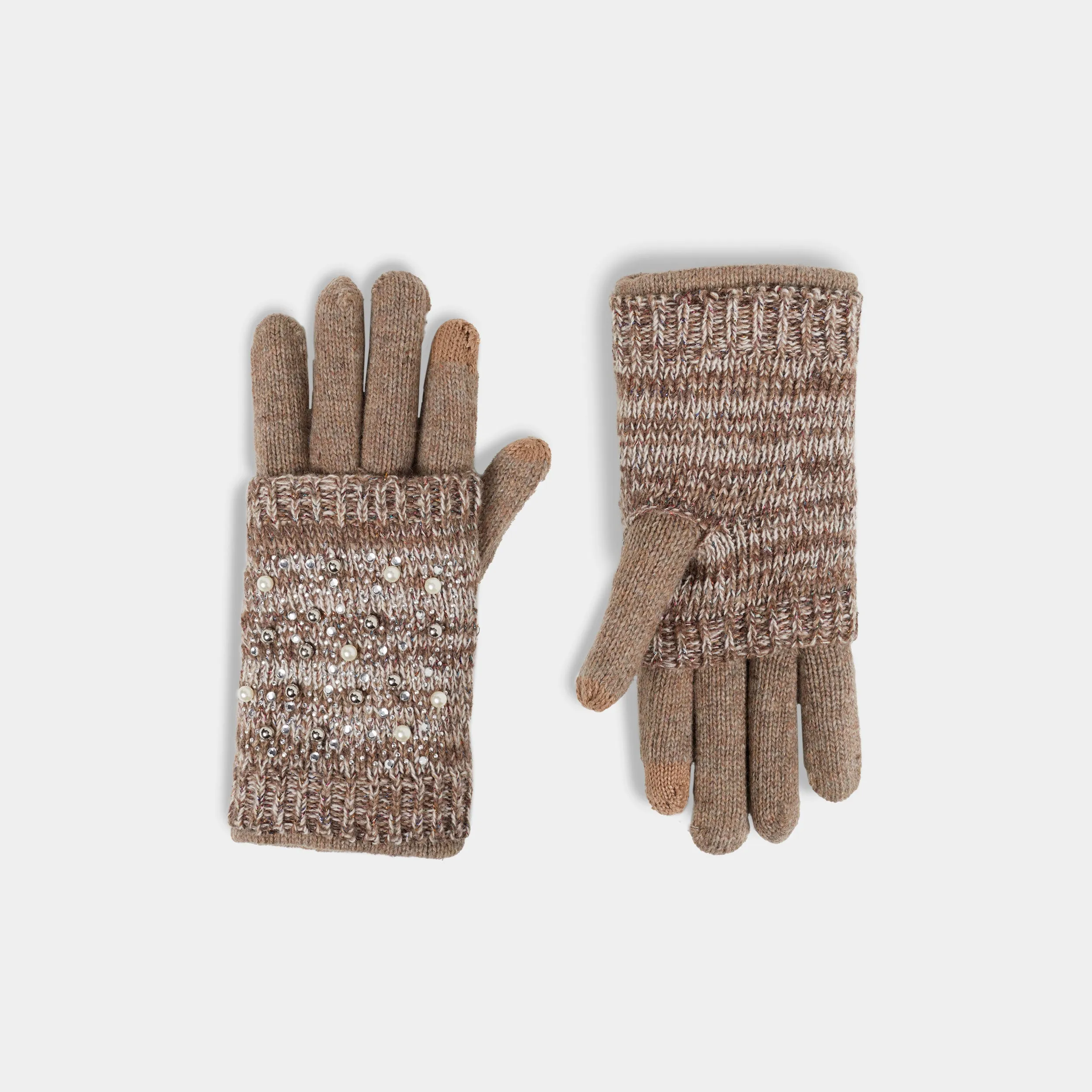 Pearltastic Convertible Gloves - Natural