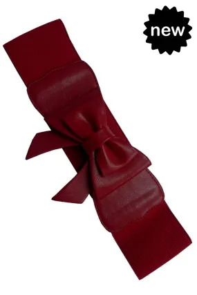 Play it Right Belt in Burgundy by Banned