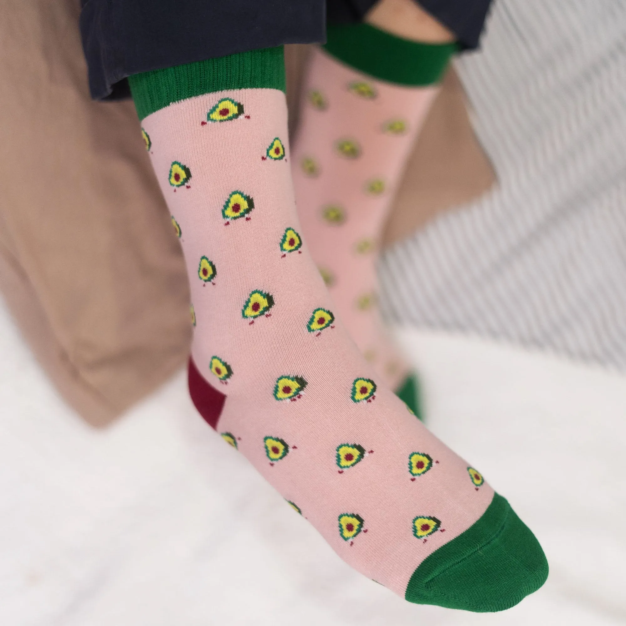 Playful Socks - Avocado