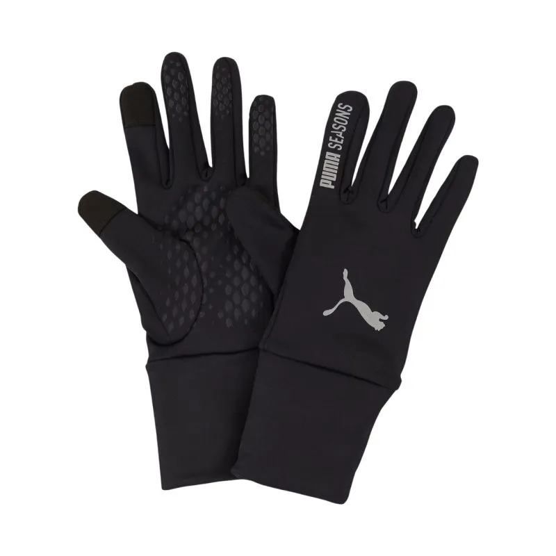 Puma All-Season Touchscreen-Ready Active Gloves - Black