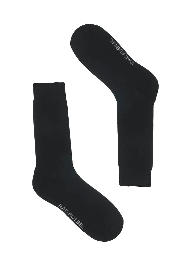 Quoted Black Crew sock