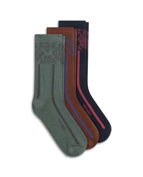 Rare Rabbit Men Border Assorted Socks