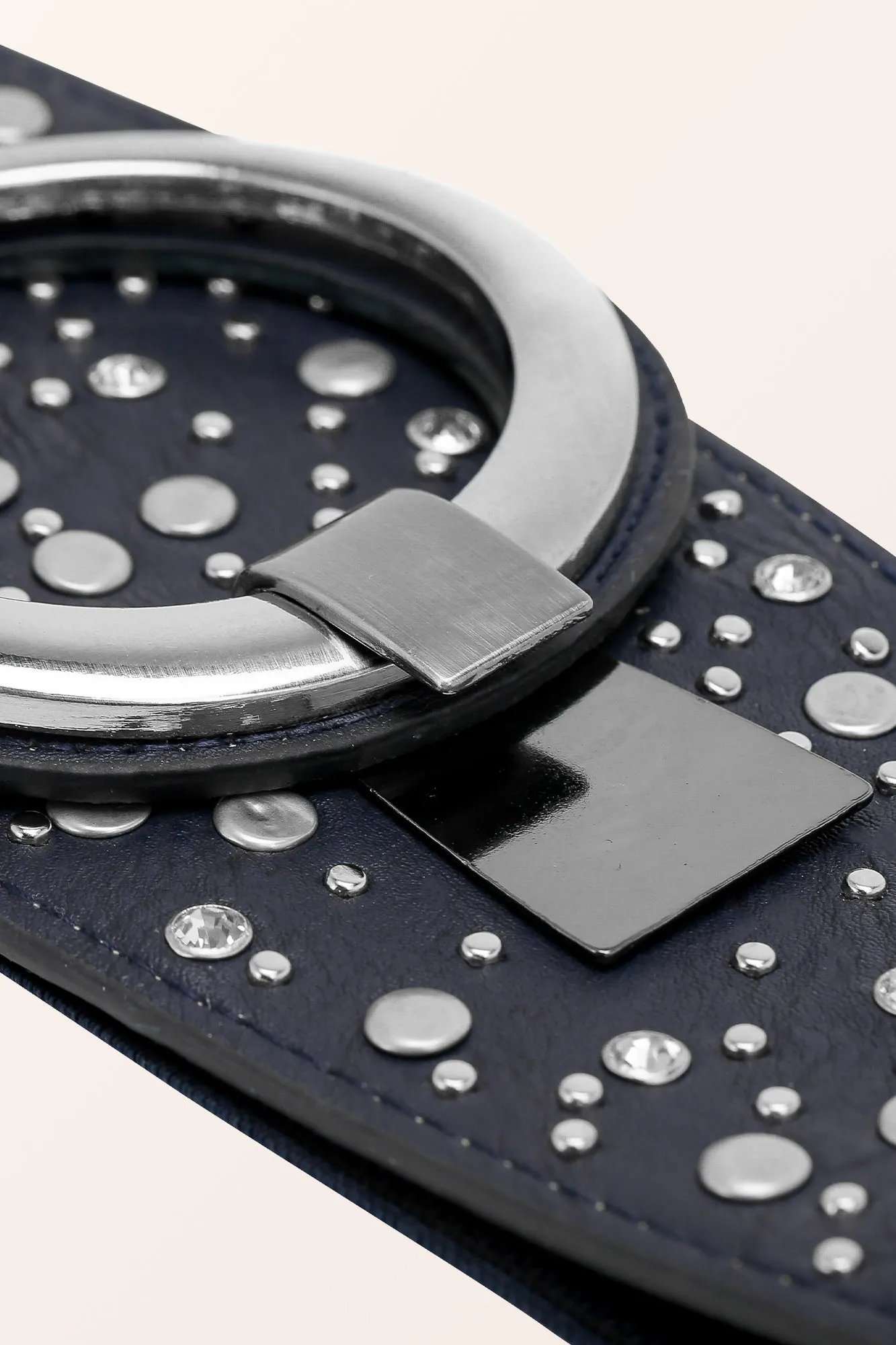 Ring Hook Buckle Belt - Midnight Blue