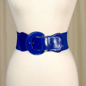 Royal Blue Elastic Cinch Belt