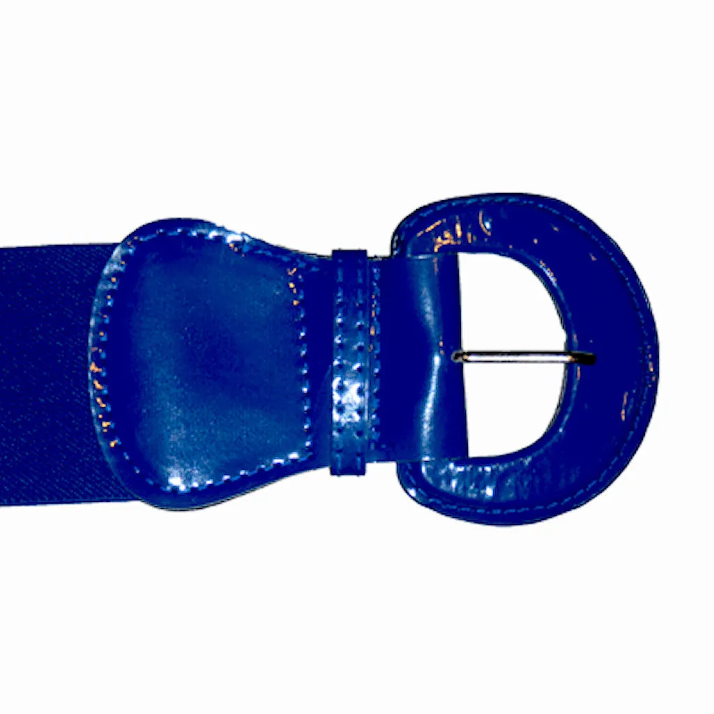 Royal Blue Elastic Cinch Belt