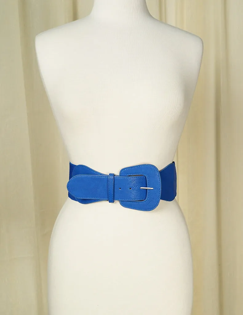 Royal Blue Pinup Cinch Belt