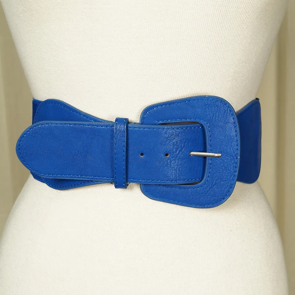 Royal Blue Pinup Cinch Belt