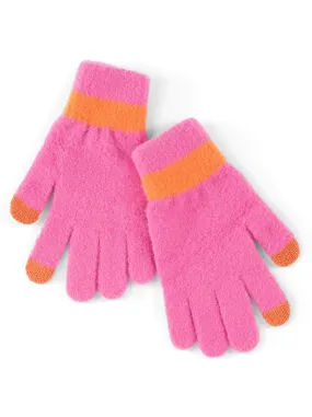 Shiraleah Ellis Touchscreen Gloves, Pink by Shiraleah