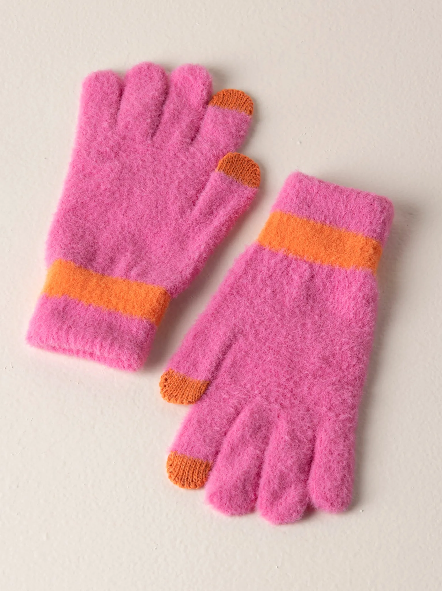 Shiraleah Ellis Touchscreen Gloves, Pink by Shiraleah