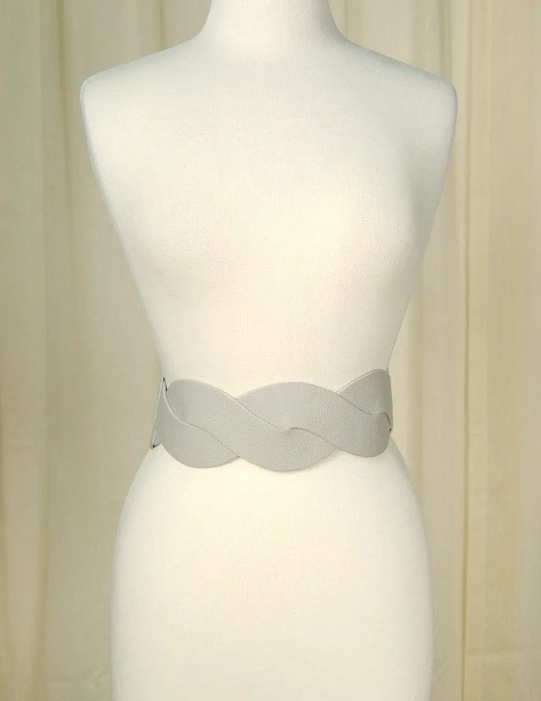 Silver Swirl Cinch Belt