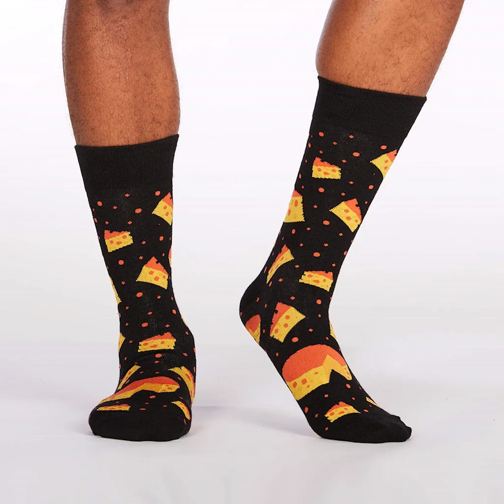 Space Cheese Crew Socks