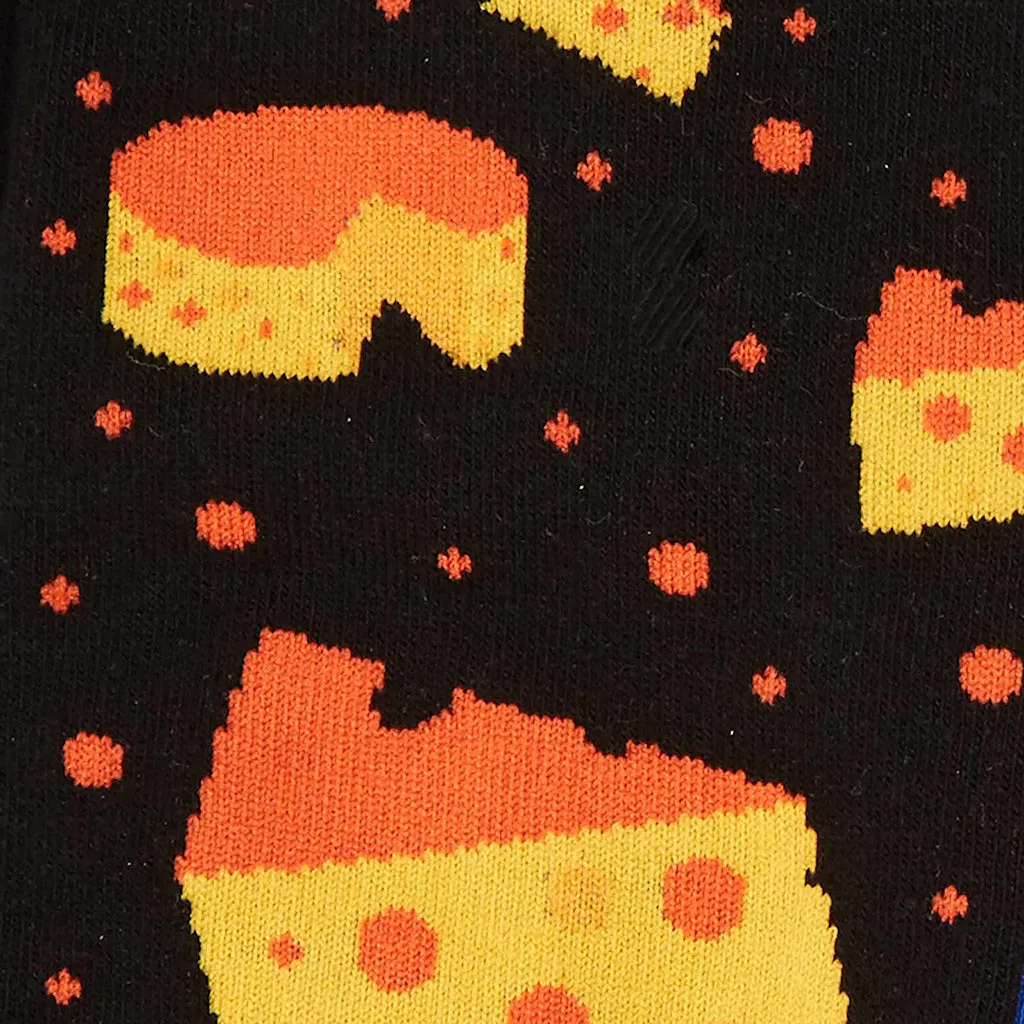 Space Cheese Crew Socks