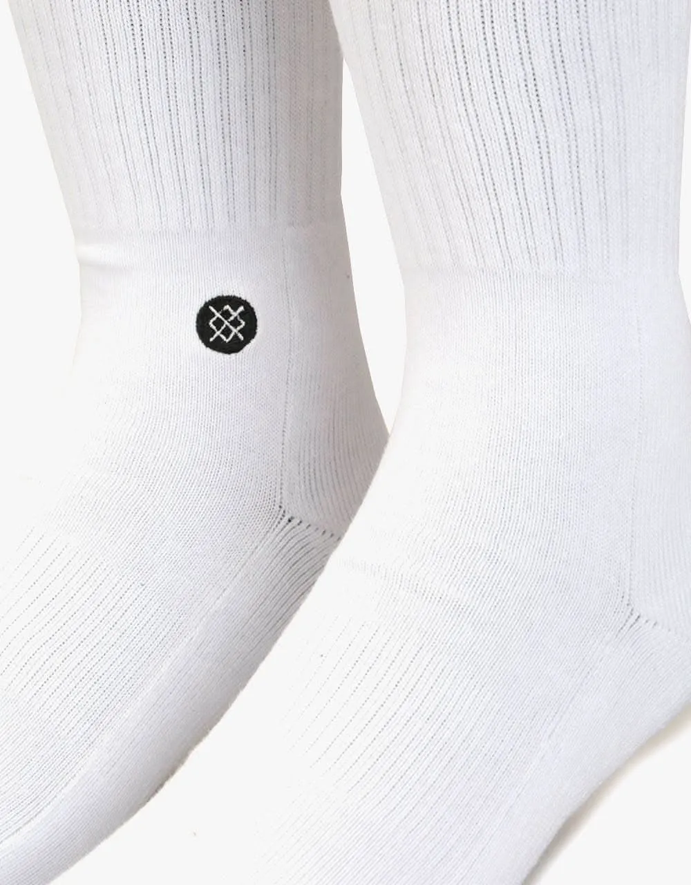 Stance Icon Classic Crew Socks - White