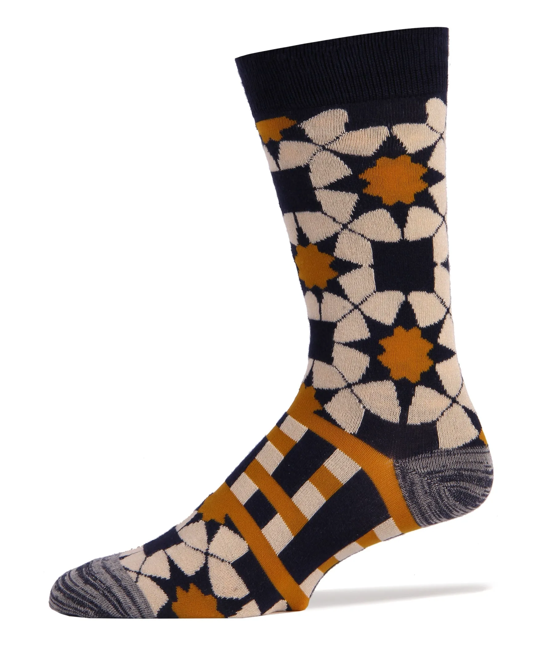 The Zodiac, Geometric Men's Bamboo Crew Sock