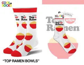 Top Ramen Bowls - Kids 7-10 Crew Socks