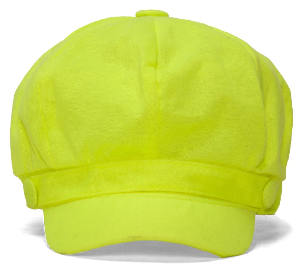 TopHeadwear Womens Brige Neon Newsboy Cap