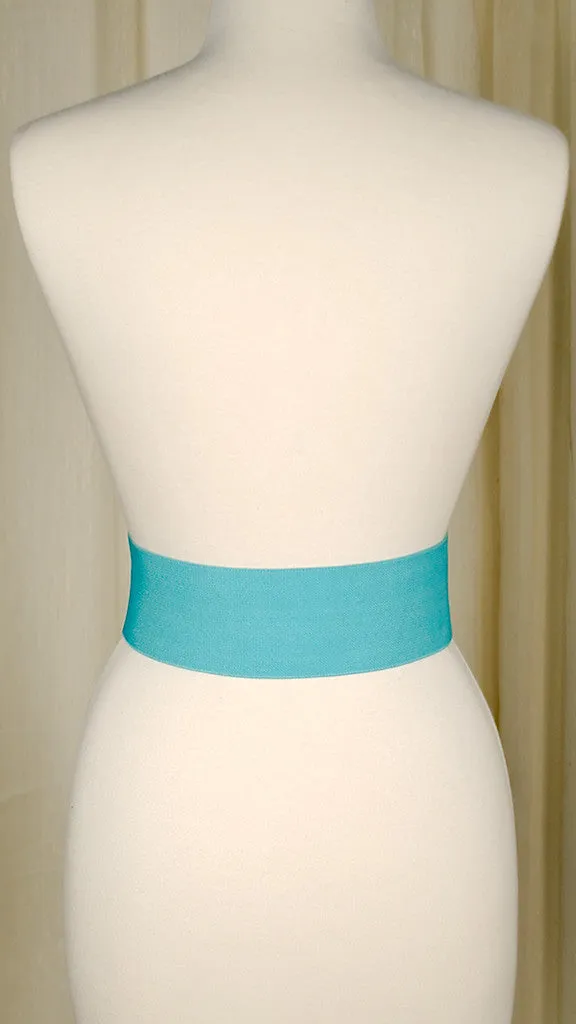 Turquoise Elastic Cinch Belt