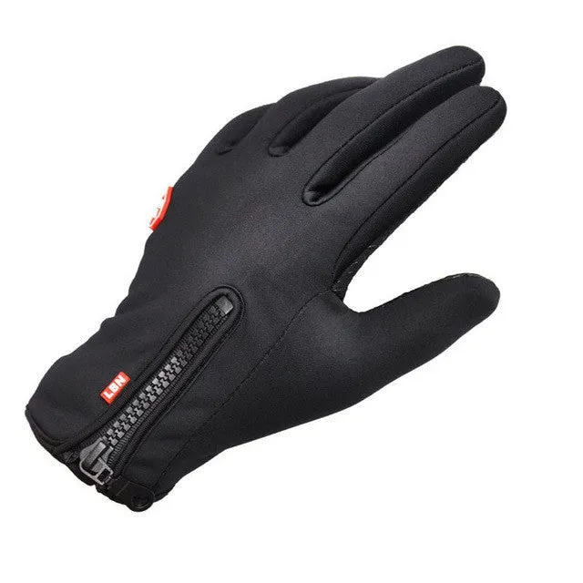 Winter sport windstopper waterproof ski gloves black -30 warm riding glove Motorcycle gloves