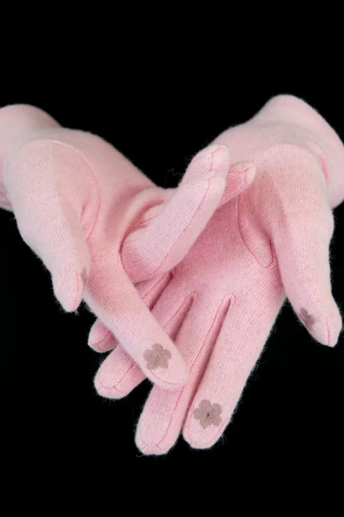 Wool Gloves, Pink